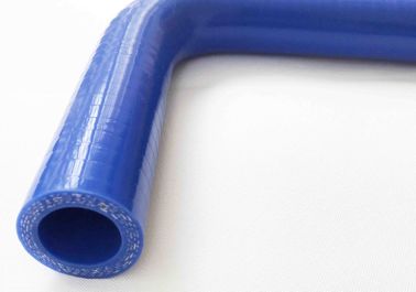 Высокотемпературная усиленная ткань шланга радиатора силикона в оболочке голубая сияющая ровная поверхность